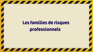 Les familles des risques