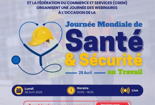 LE 28 AVRIL 2025 : Journée de webinaires dédiée à la santé et la sécurité au travail